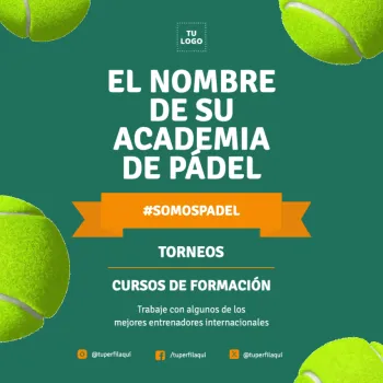 Edita un banner de Pádel