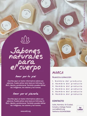 Editar una plantilla US letter