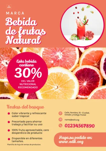 Edita una carta de zumos