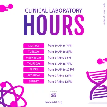 Edit a Diagnostic Lab flyer