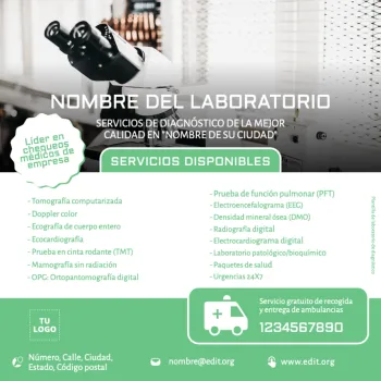 Edita un flyer de Análisis