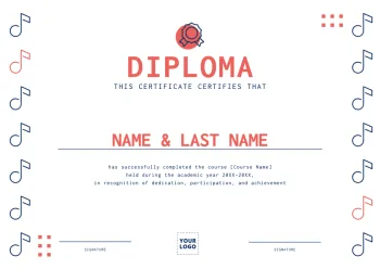 Create my diploma or certificate