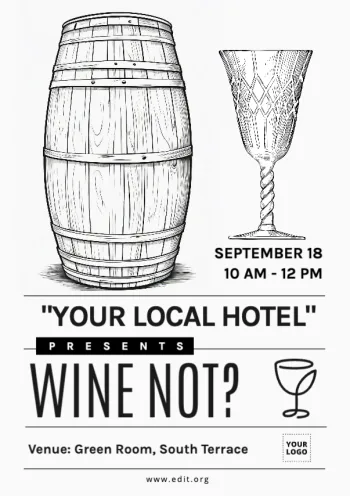 Modifica un invito a un evento di degustazione di vini