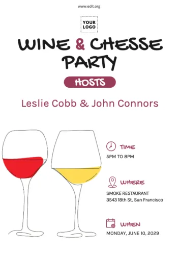 Modifica un invito a un evento di degustazione di vini