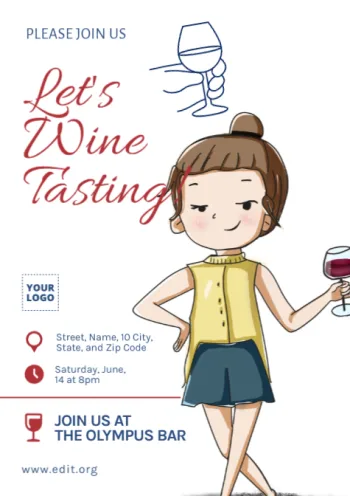 Modifica un invito a un evento di degustazione di vini