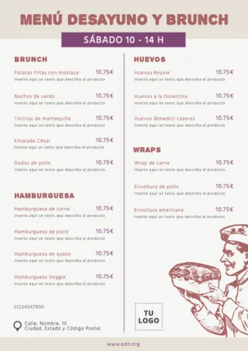 Edita una plantilla A4