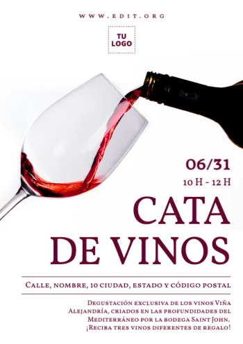 Edita un folleto de cata de vinos