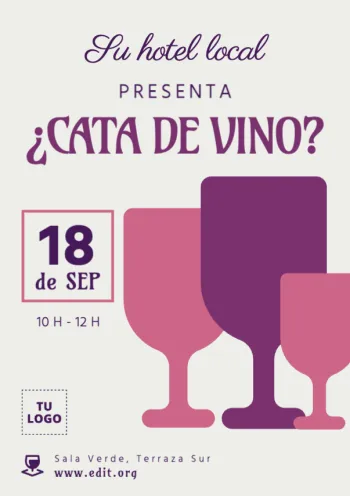 Edita un folleto de cata de vinos