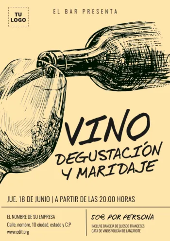 Edita un folleto de cata de vinos