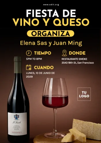 Edita un folleto de cata de vinos
