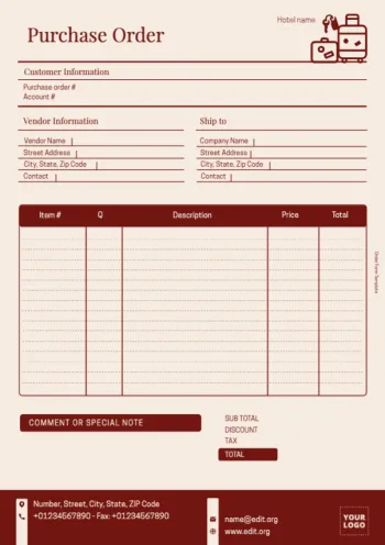 Edit an Order Template