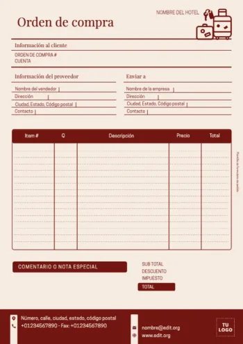 Edita una Hoja de Pedido