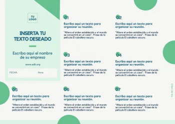 Edita una agenda de reunión