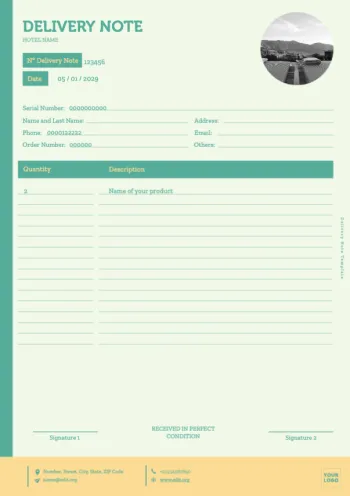 Edit a Delivery Note