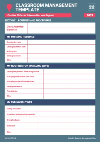 Edit a Behavior Plan