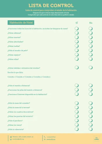 Edita un planning de limpieza