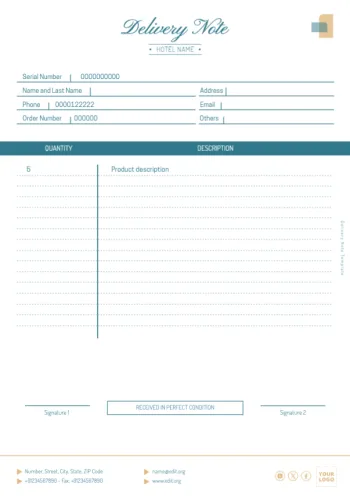 Edit a Delivery Note