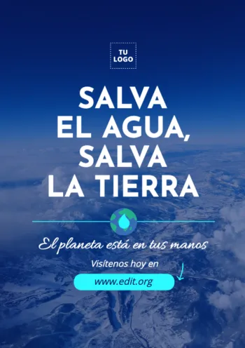 edita un diseño del Día Mundial del Agua
