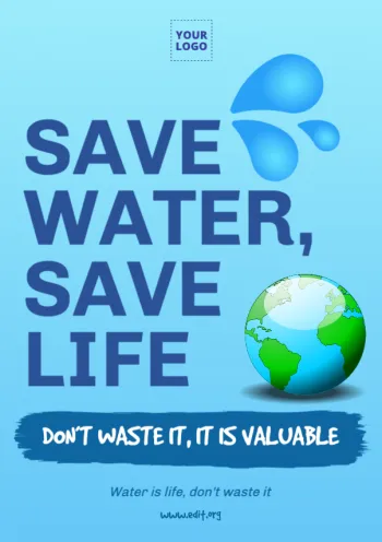 Modifier un design pour la Journée Mondiale de l'Eau