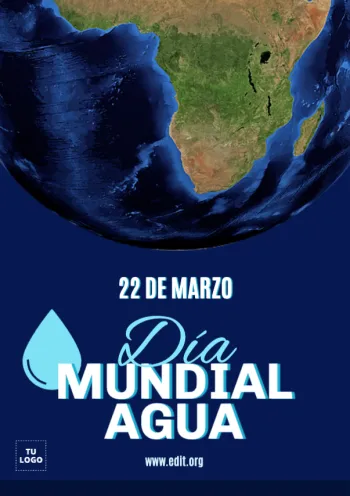 edita un diseño del Día Mundial del Agua