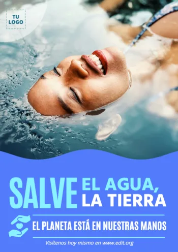 edita un diseño del Día Mundial del Agua