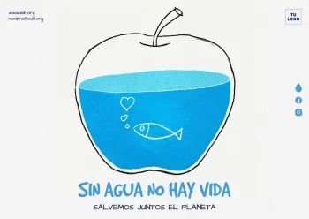 edita un diseño del Día Mundial del Agua
