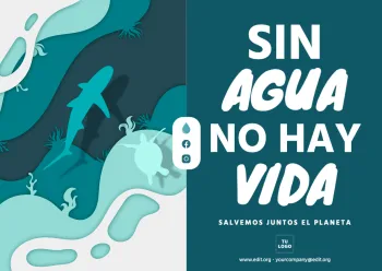 edita un diseño del Día Mundial del Agua