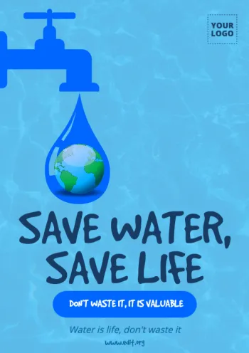 Modifier un design pour la Journée Mondiale de l'Eau