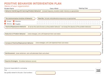 Edit a Behavior Plan
