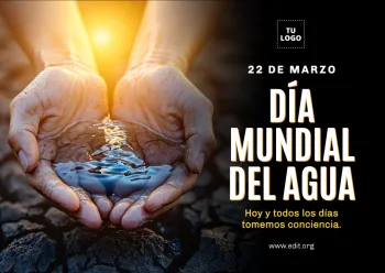 edita un diseño del Día Mundial del Agua