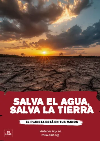 edita un diseño del Día Mundial del Agua