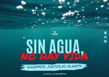 edita un diseño del Día Mundial del Agua