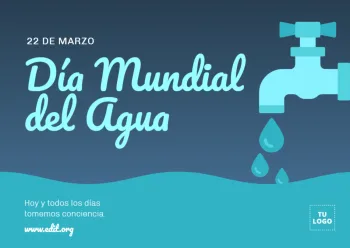 edita un diseño del Día Mundial del Agua