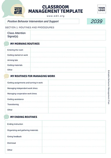 Classroom Behavior Management Plan Examples (24)