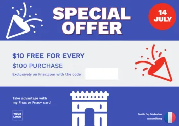 Bearbeite eine Bastille Tag Vorlage