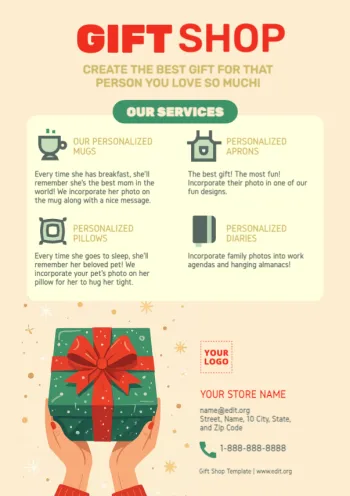 Edit a Gift Store design