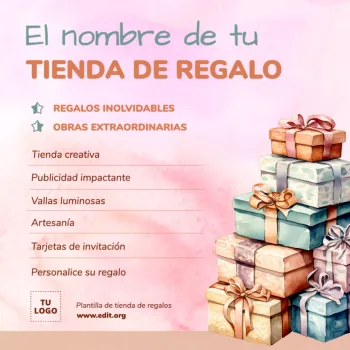 Edita un banner de Tienda Regalos