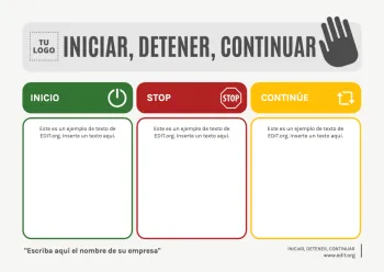 Edita un lienzo de Start Stop Continue