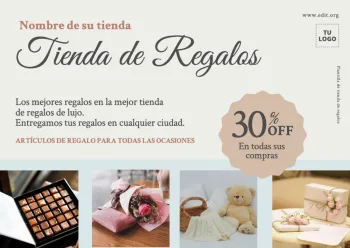 Edita un banner de Tienda Regalos