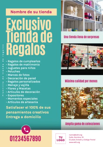 Edita un banner de Tienda Regalos