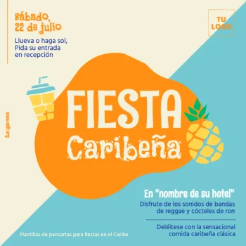 Edita una plantilla Caribeña