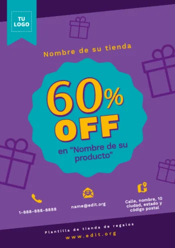 Edita un banner de Tienda Regalos