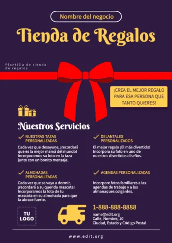 Edita un banner de Tienda Regalos
