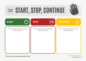 Edit a Keep Stop Start template