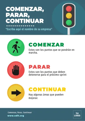 Edita un lienzo de Start Stop Continue