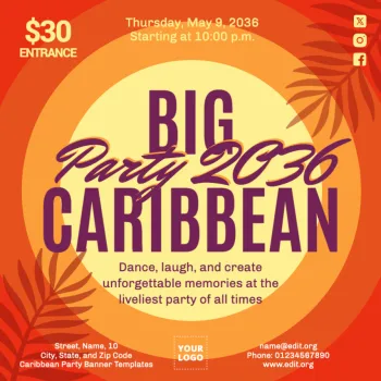 Edit a Caribbean poster