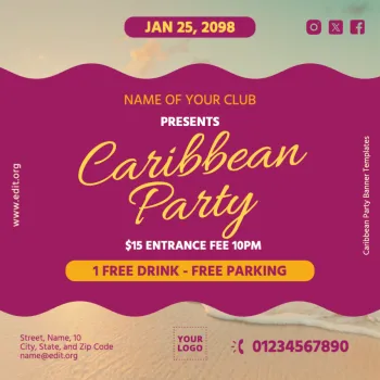 Edit a Caribbean poster