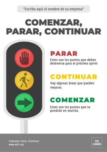 Edita un lienzo de Start Stop Continue