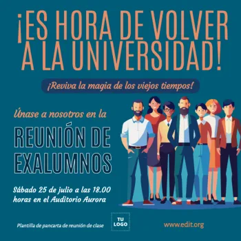 Edita un póster de Reunión