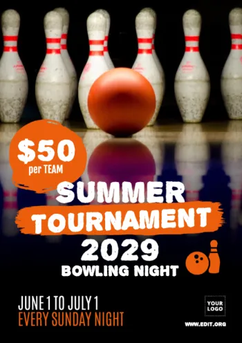 Edit a design for bowling alleys